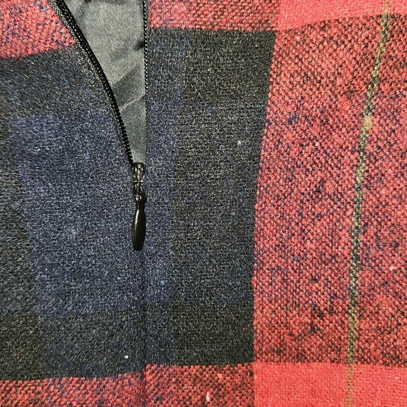 Tanming Plaid A-Line Skirt with Belt Women's Size Med - Picture 4 of 6